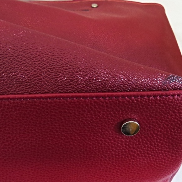 Dana Buchman Burgundy Floral Tote Bag - Picture 7 of 13